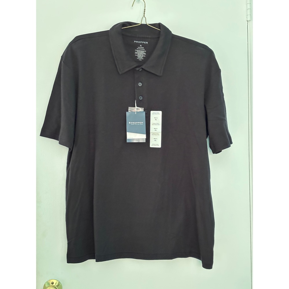 Propper Mens Cotton Uniform Polo Short Sleeve Midnight Navy F58065N414XL XL